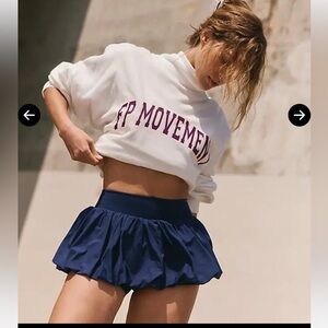 FP Movement by Free People Midnight Navy Dance All Day Athletic Bubble Skort